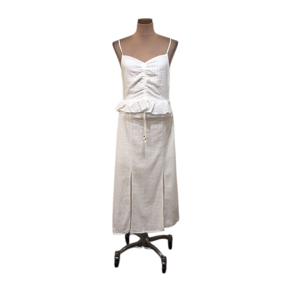 NWT Suboo Edie Midi Dress Size XXS White Eyelet